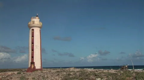 Lighthouse - left side Stock Footage 92216