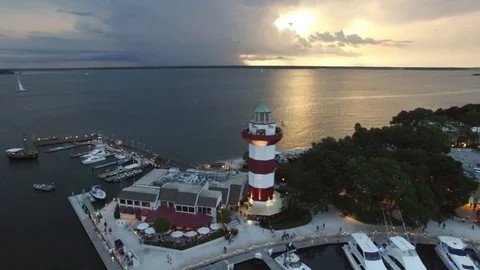 Lighthouse Lightning Vídeo Stock 77218897