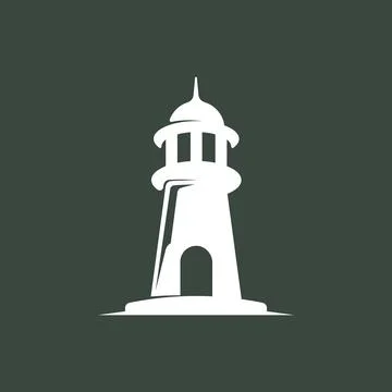 Lighthouse logo design concept vector. Stock Illustration