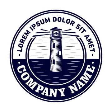 Lighthouse logo design. Vector and illustration. Stock Illustration