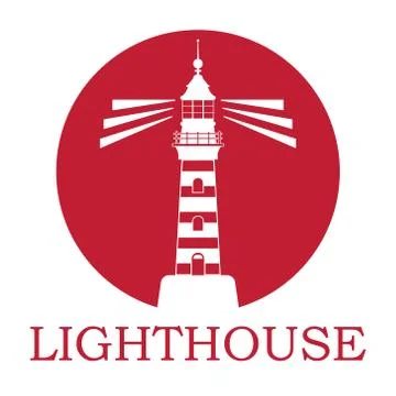 Lighthouse logo Stock Illustration