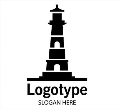 Lighthouse logo Stock Illustration