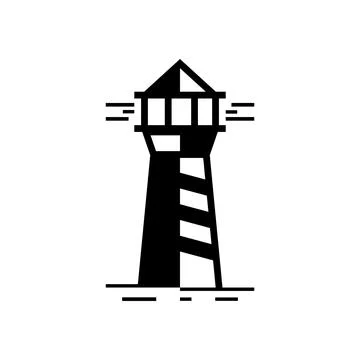 Lighthouse logo Stock Illustration