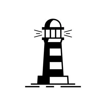 Lighthouse logo Stock Illustration