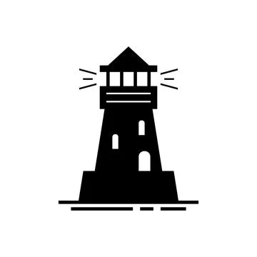 Lighthouse logo Stock Illustration