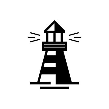 Lighthouse logo Stock Illustration