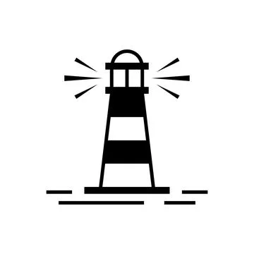 Lighthouse logo Stock Illustration