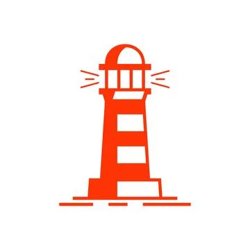 Lighthouse logo Stock Illustration