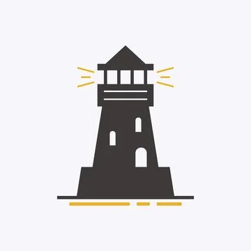 Lighthouse logo Stock Illustration