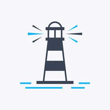 Lighthouse logo Stock Illustration