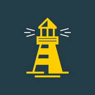 Lighthouse logo Stock Illustration