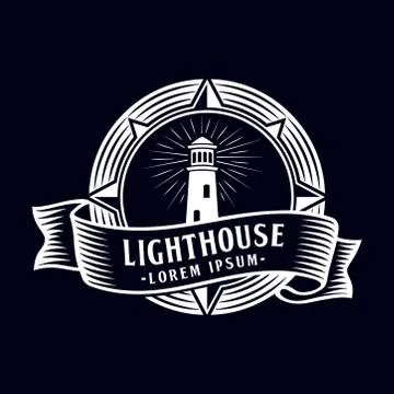 Lighthouse logo. Vector and illustration. Stock Illustration