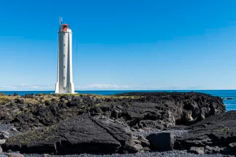 Lighthouse Londrangar Stock Photos