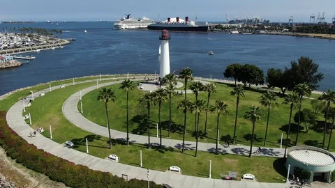 Lighthouse Long Beach Stock Footage 111159514