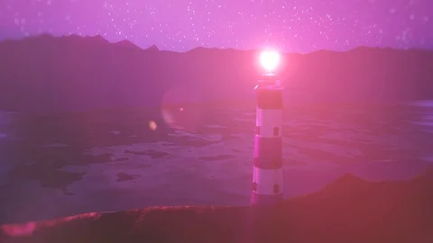 Lighthouse of love animated background. Stock Footage 122701668