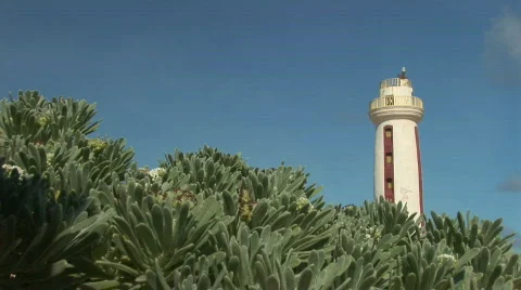 Lighthouse - low angle Stock Footage 92215