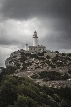 Lighthouse on Mallorca Stock Photos