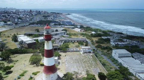 Lighthouse in Mar del Plata, Buenos Aires, Argentina Stock Photos