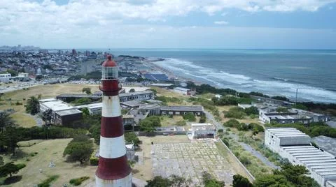 Lighthouse in Mar del Plata, Buenos Aires, Argentina Stock Photos
