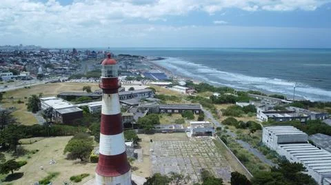 Lighthouse in Mar del Plata, Buenos Aires, Argentina Stock Photos