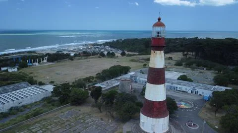 Lighthouse in Mar del Plata, Buenos Aires, Argentina Stock Photos