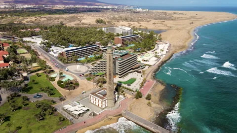 Lighthouse of Maspalomas Stock Footage 151387798
