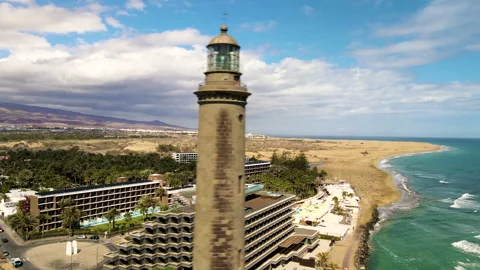 Lighthouse of Maspalomas Stock Footage 151388729