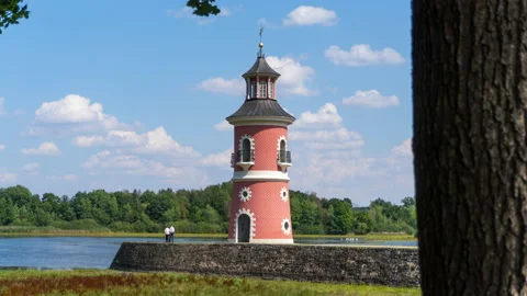 Lighthouse Moritzburg - Dresden - Timelapse Stock Footage 152526077