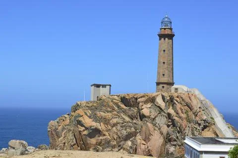 Lighthouse on the mountain Stock-Fotos