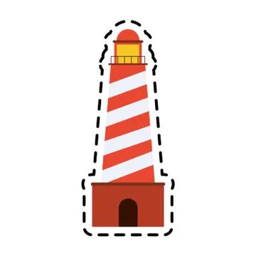 Lighthouse nautical icon image Ilustración de archivo