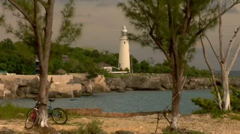 LIghthouse Negril Jamaica Stock Footage 22158435