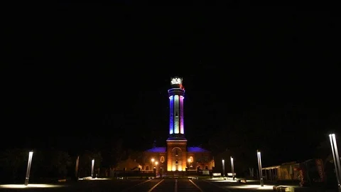 Lighthouse at night Stock-Footage 115800387