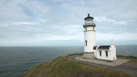Lighthouse by ocean Stock Footage 165265634