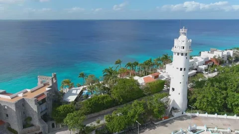 Lighthouse Ocean Pan Video stock 148783016