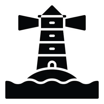 Lighthouse or tower icon, Summer sale related vector Stockillustratie