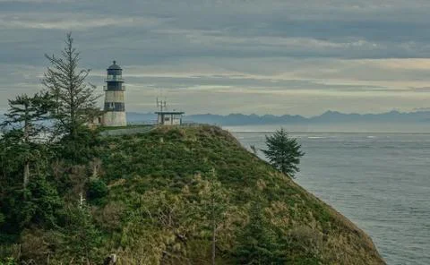 Lighthouse on the Oregon Stock Photos