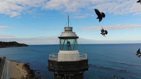 Lighthouse Ortona italy Stock Footage 125332286