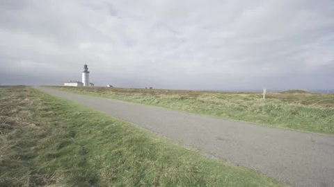 Lighthouse of Ouessant Island Stock Footage 220023149