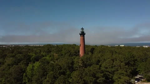 Lighthouse in the Outer Banks Stock Footage 277016685