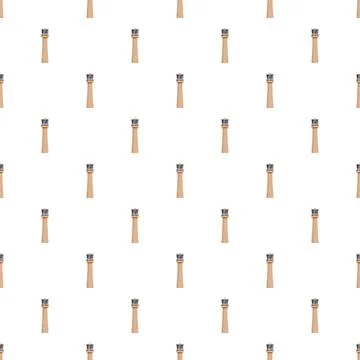Lighthouse pattern repeating on white background Stock Illustration