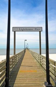 Lighthouse Pier Stock Photos