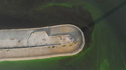 Lighthouse Pier Water Stock Footage 156321005