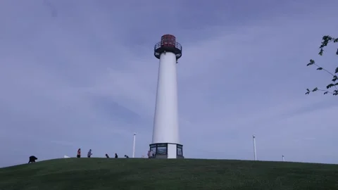 Lighthouse The Pike Long Beach, CA Stock Footage