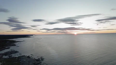 Lighthouse Pointe des Monts 13 Stock Footage 247520451
