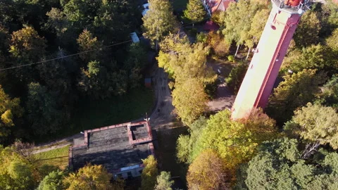 Lighthouse on the Polish peninsula hel Vídeos de archivo 227898517