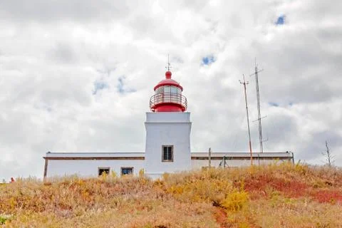 Lighthouse Ponta do Pargo Stock Photos