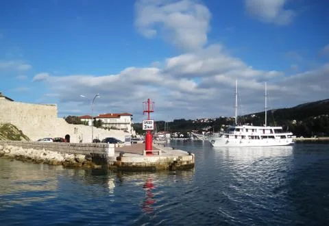 Lighthouse on promenade Stock-Fotos