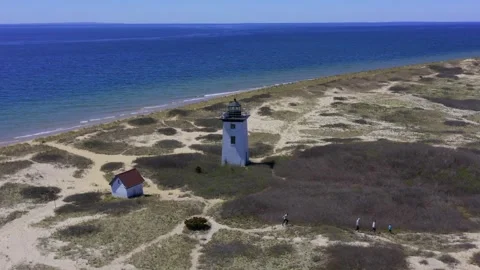 Lighthouse in Provincetown, Cape Cod 库存影片 276135001