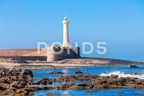 Lighthouse in Rabat Stock Photos