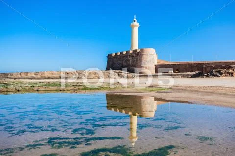 Lighthouse in Rabat Stock Photos
